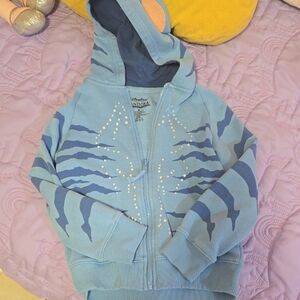 Disney Blue Striped Kids Hoodie
